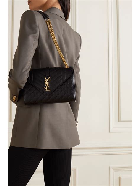 ysl medium envelope bag black.